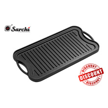 Rabatt Produkt Küche Reversible Gusseisen Grill Griddle